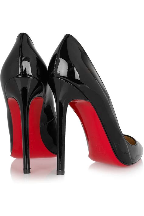 louis vuitton black heels red bottom